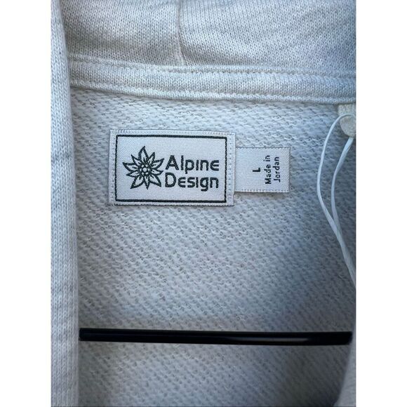 Alpine design women’s Large cream heather hike hoodie pull over SOFT new - Picture 4 of 4